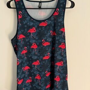 Flamingo Print Tank Top